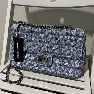 Karl Lagerfeld Tweed Agyness Bag